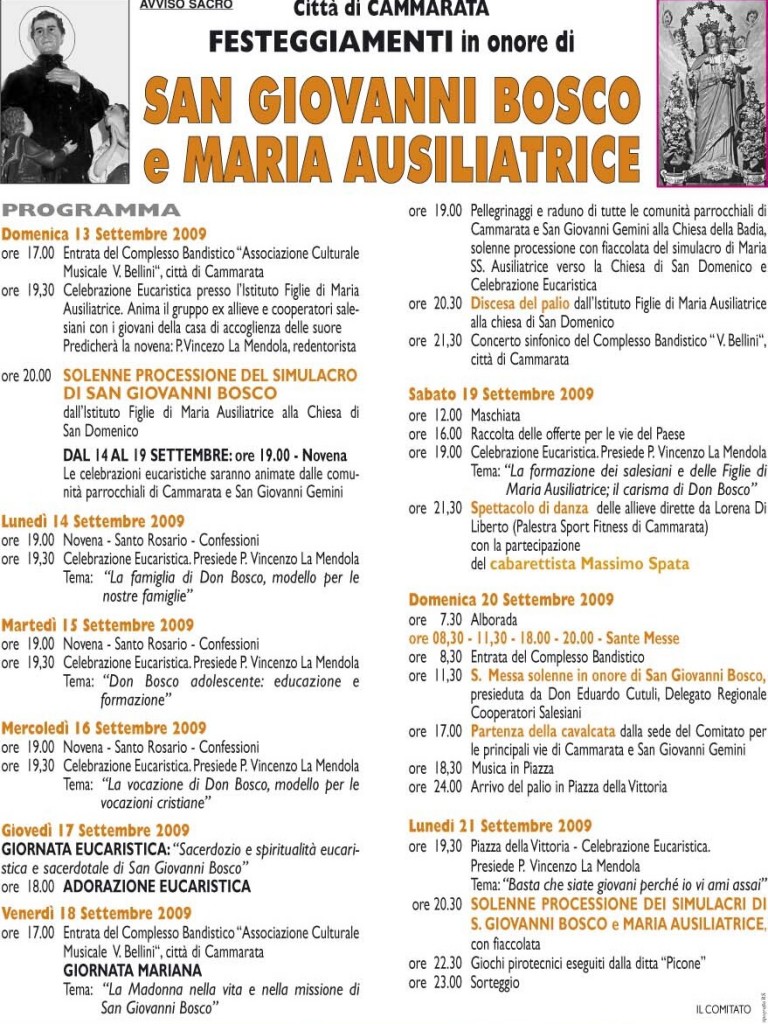 Manifesto Don Bosco