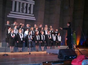 coro al palazzo Unesco Parigi