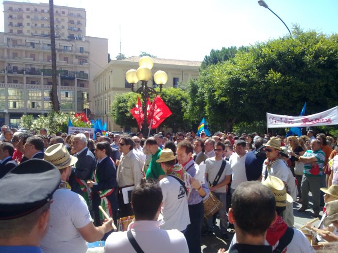 MANIFESTAZIONE PRECARI aGRIGENTO