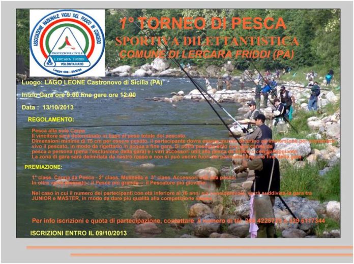 pesca sportiva protezione civile