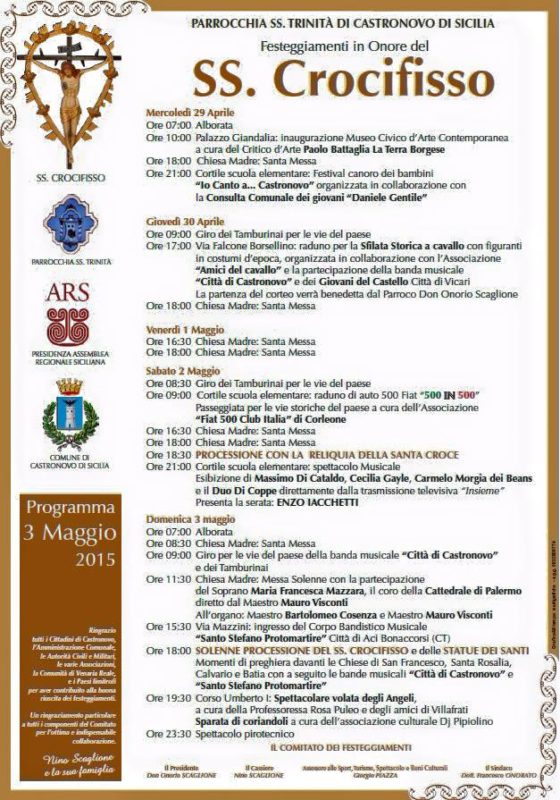 Festa del crocifisso Castronovo di Scicilia