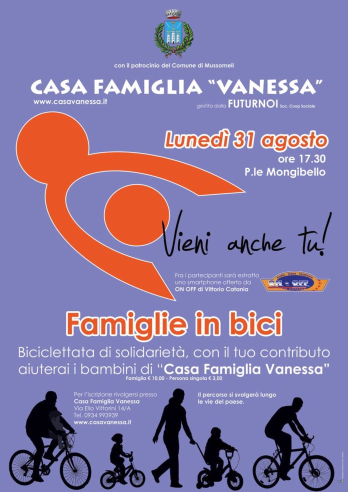 Famiglie in bici