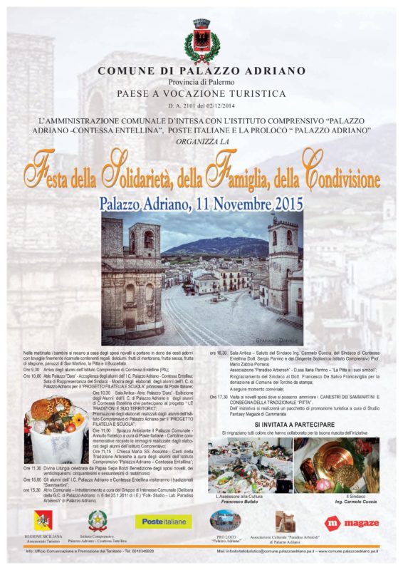 Festa della solidarietà, della famiglia e della condivisione, palazzo adriano, san martino