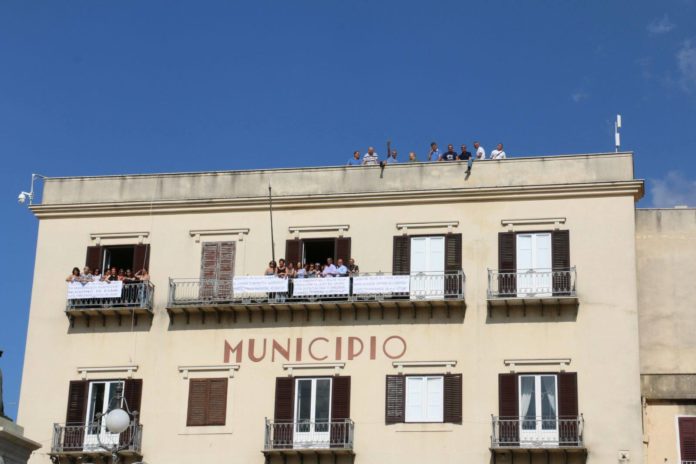 Precari di Casteltermini in protesta