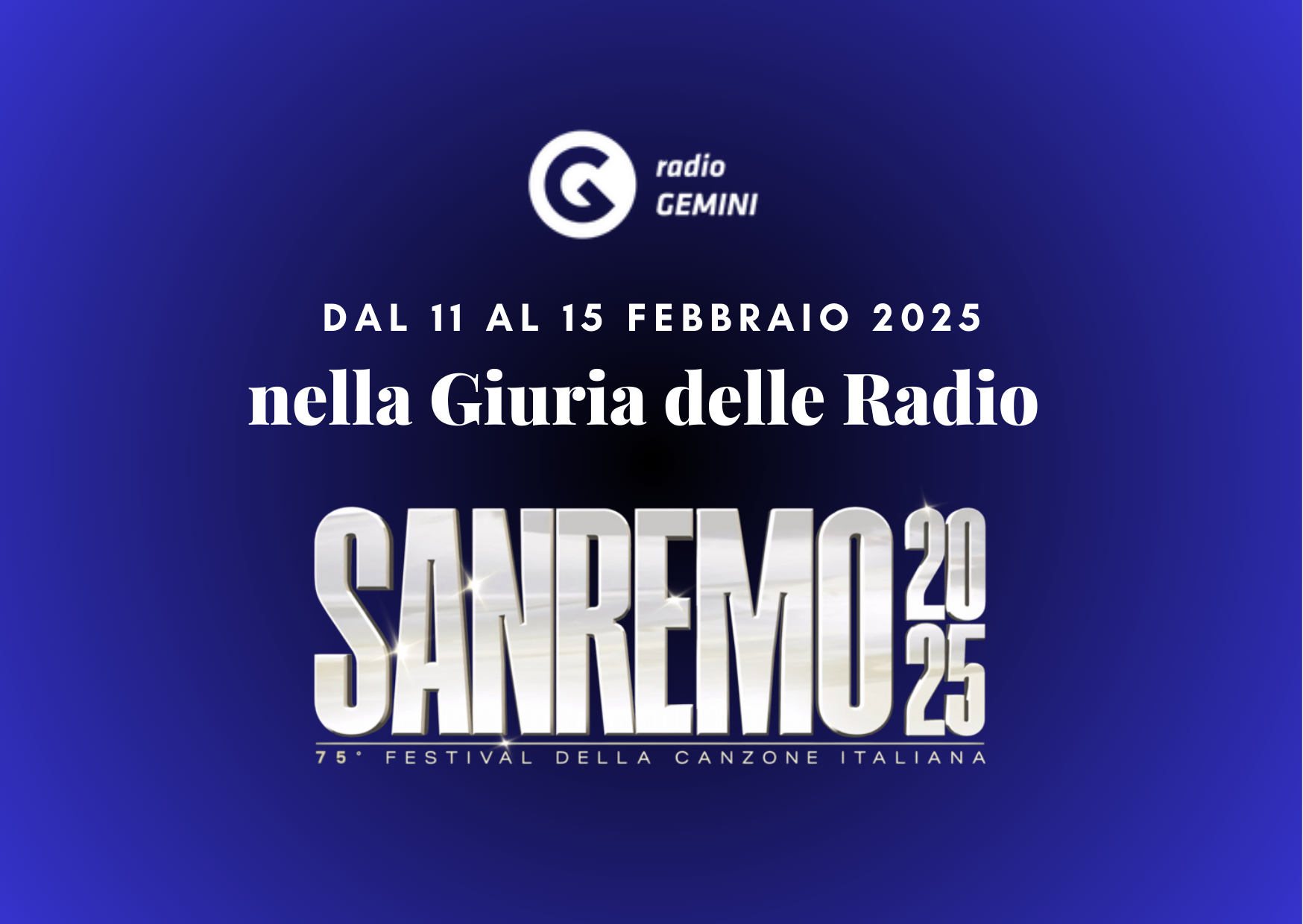 radiogemini sanremo 2025