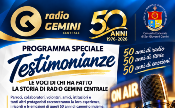 Cinquant’anni di radio, storie ed emozioni: Radio Gemini Centrale celebra il suo anniversario con “Testimonianze”